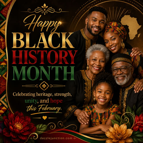 Black History Feb African American greeting image