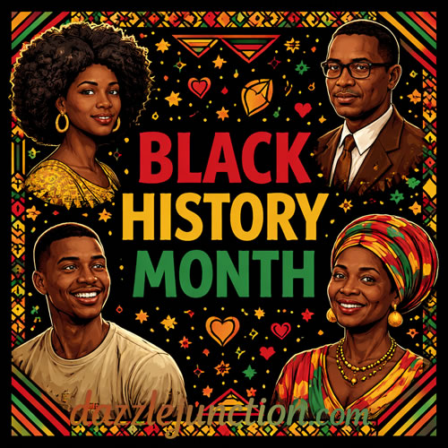 Black History Month African American greeting image