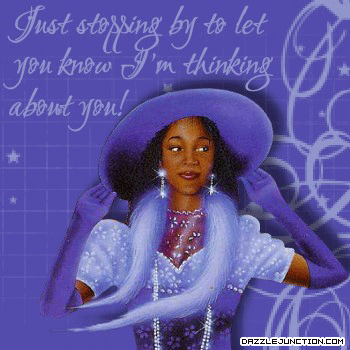 Thinking Of You African American greeting image