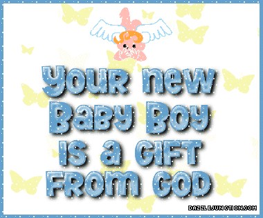 Gift From God Baby Boy greeting image