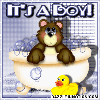 New Baby Baby Boy greeting image