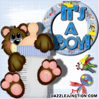 New Baby Baby Boy greeting image