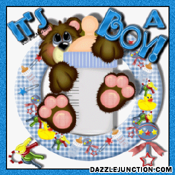 New Baby A Baby Boy greeting image