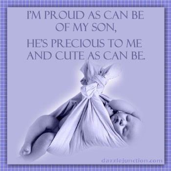 Proud Baby Son Dj Baby Boy greeting image