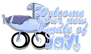 Welcome Bundle Of Joy Boy Baby Boy greeting image