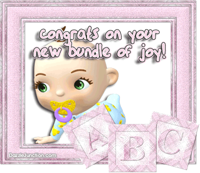 Congrats Bundle Baby Girl greeting image