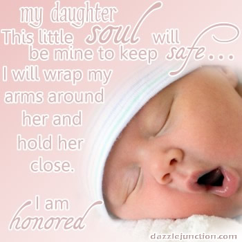 Honored Daughter Dj Baby Girl greeting image