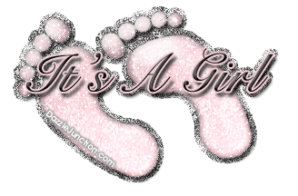 Its A Girl Baby Girl greeting image