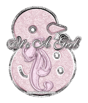 Its A Girl Baby Girl greeting image