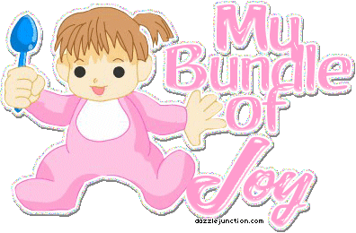 Joy Baby Girl greeting image