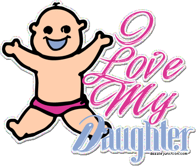 Love Daughter Baby Girl greeting image