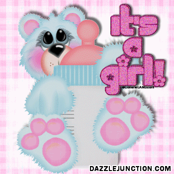 New Baby Baby Girl greeting image