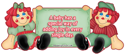 Adding Joy Baby Mommy greeting image