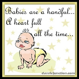 Handfull Heartfull Dj Baby Mommy greeting image