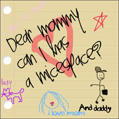 Mice Space Baby Mommy greeting image