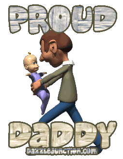 Proud Daddy Baby Mommy greeting image