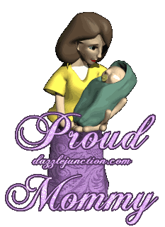 Proud Mommy Baby Mommy greeting image