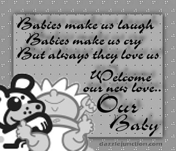 Welcome New Baby Dj Baby Mommy greeting image