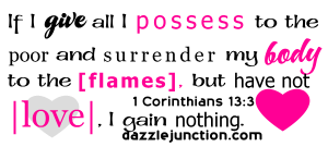 1 Corinthians 13:3