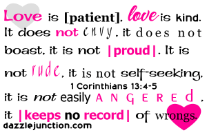 1 Corinthians 13:4-5