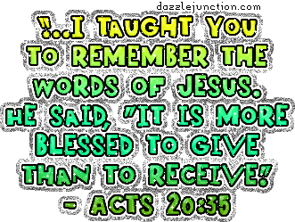 Acts 20:35 Bible Verse greeting image