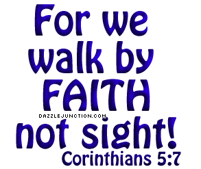 2 Corinthians 5:7 Bible Verse greeting image