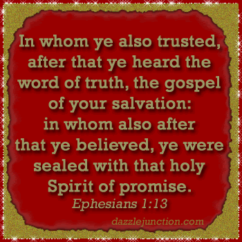 Ephesians 1:13 Bible Verse greeting image
