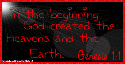 Genesis 1:1 Bible Verse greeting image