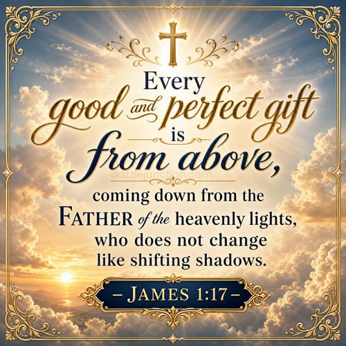 Heavenly Lights Bible Verse greeting image