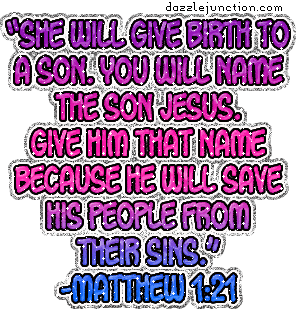 Matthew 1:21 Bible Verse greeting image