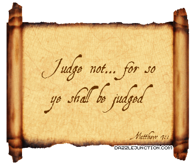 Matthew 7:1 Bible Verse greeting image