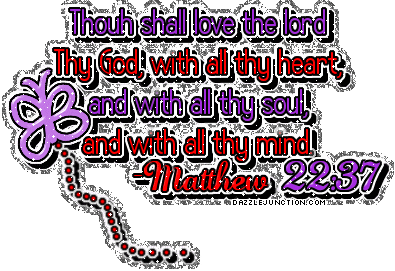 Matthew 22:37 Bible Verse greeting image