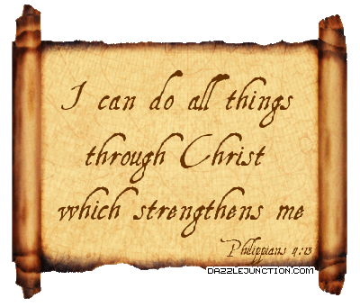 Philippians 4:13 Bible Verse greeting image
