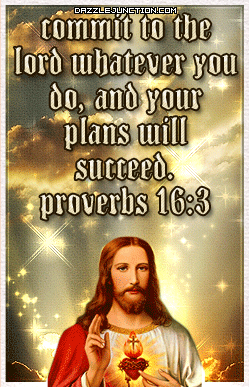 Proverbs 16:3 Bible Verse greeting image