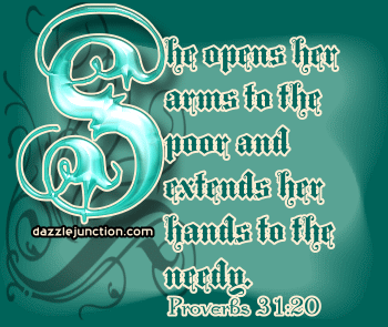 Proverbs 31:20
