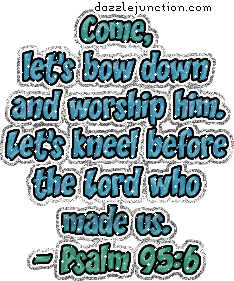 Psalms 95:6 Bible Verse greeting image
