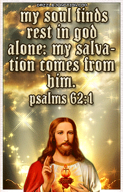Psalms 62:1 Bible Verse greeting image