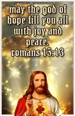 Romans 15:13 Bible Verse greeting image