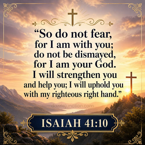Strengthen Uphold Bible Verse greeting image