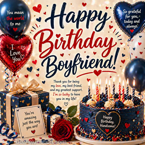 Boyfriend Birthday Wish Birthday Boyfriend greeting image