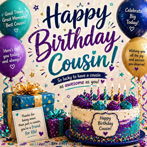 Happy Birthday Cousin image