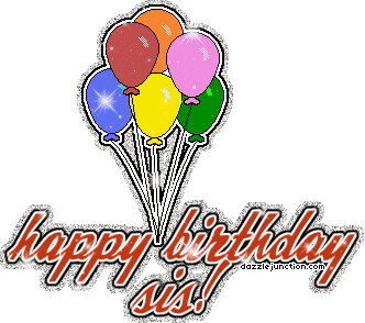 Sis Birthday Sister greeting image