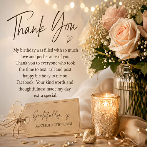 Thanks Facebook Birthday Wish Birthday Thanks greeting image