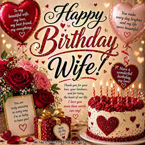 Happy Birthday Wife image