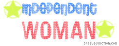 Independent Woman Captions greeting image