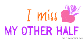 Miss Other Half Captions greeting image