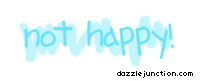 Not Happy Captions greeting image