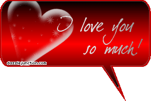 Love You So Chat Bubbles greeting image