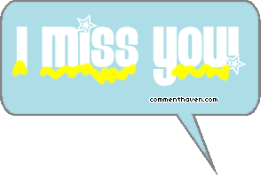 Miss You Chat Bubbles greeting image