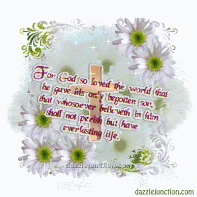 Cross He So Loved Christian Comments greeting image